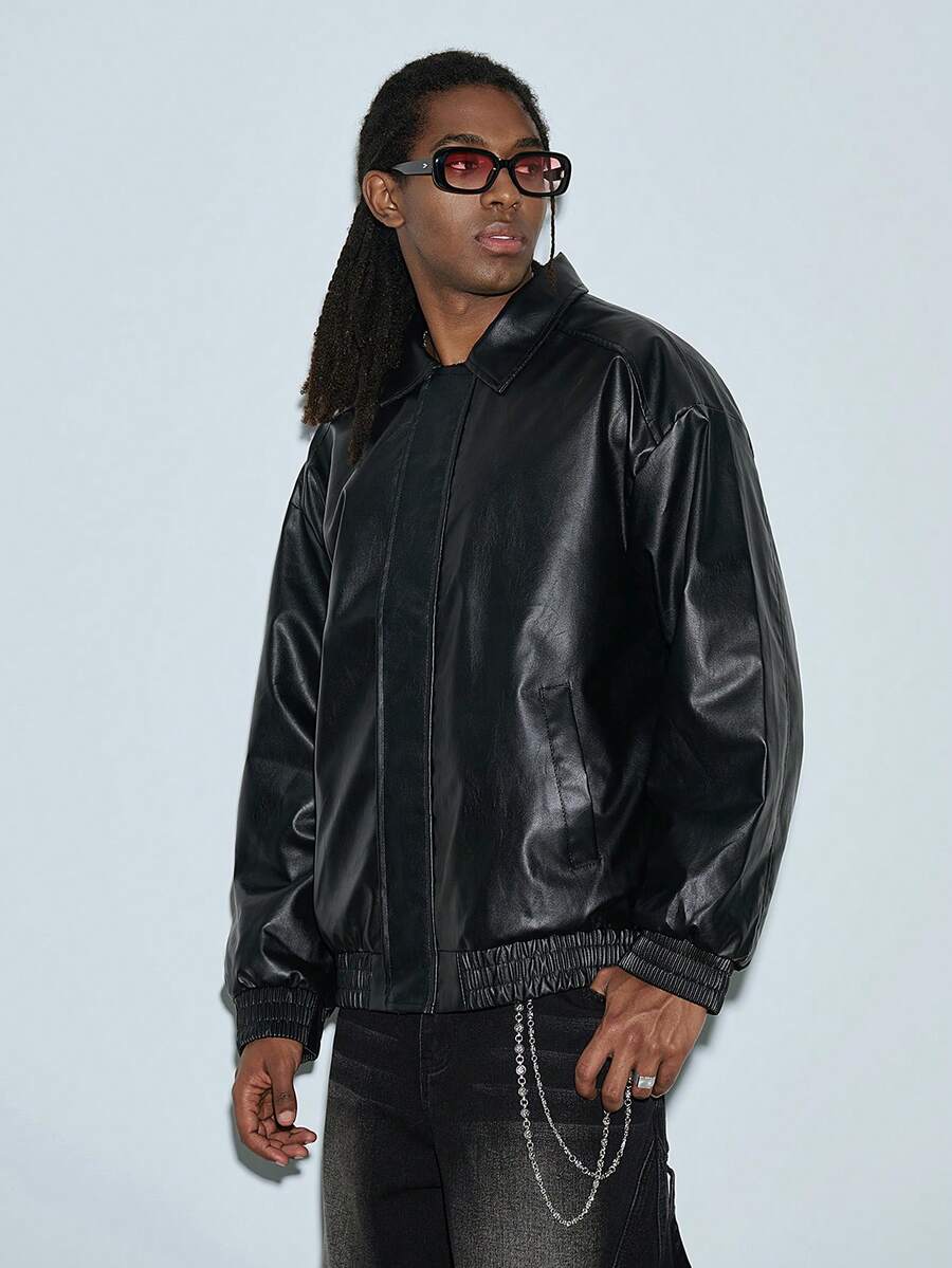 Men's Casual Leather Jacket