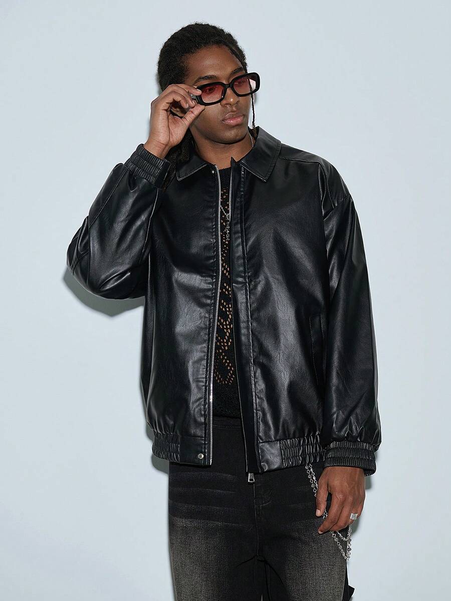 Men's Casual Leather Jacket
