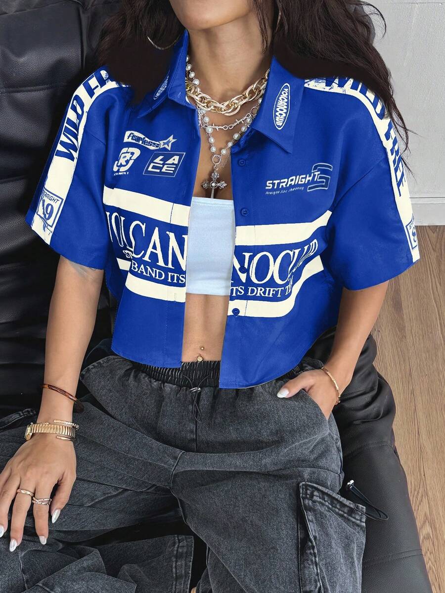 Women's Vintage Cropped Shirt