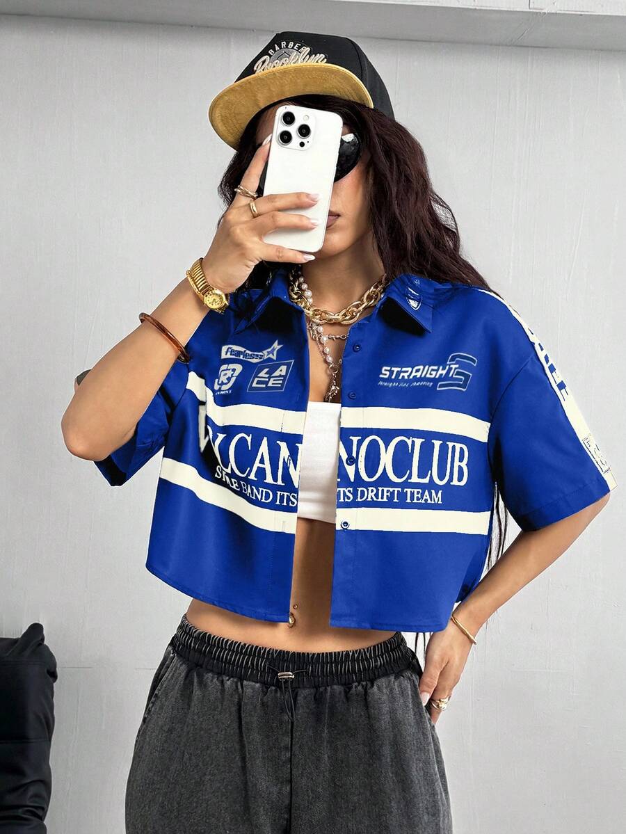 Women's Vintage Cropped Shirt