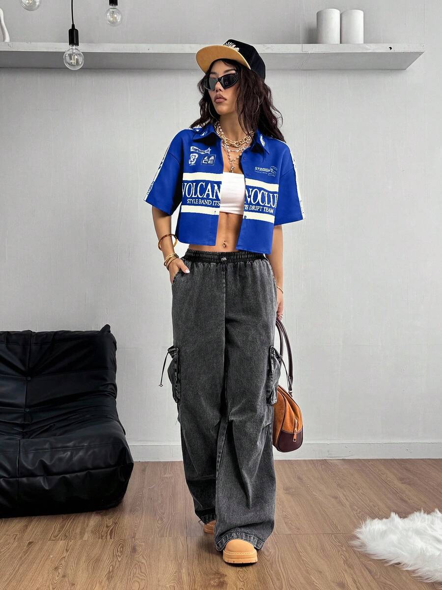 Women's Vintage Cropped Shirt