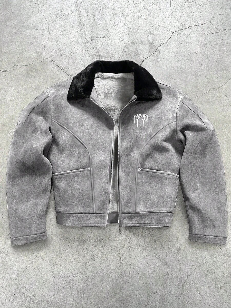 Men's Thermal Lined Turndown Collar Jacket
