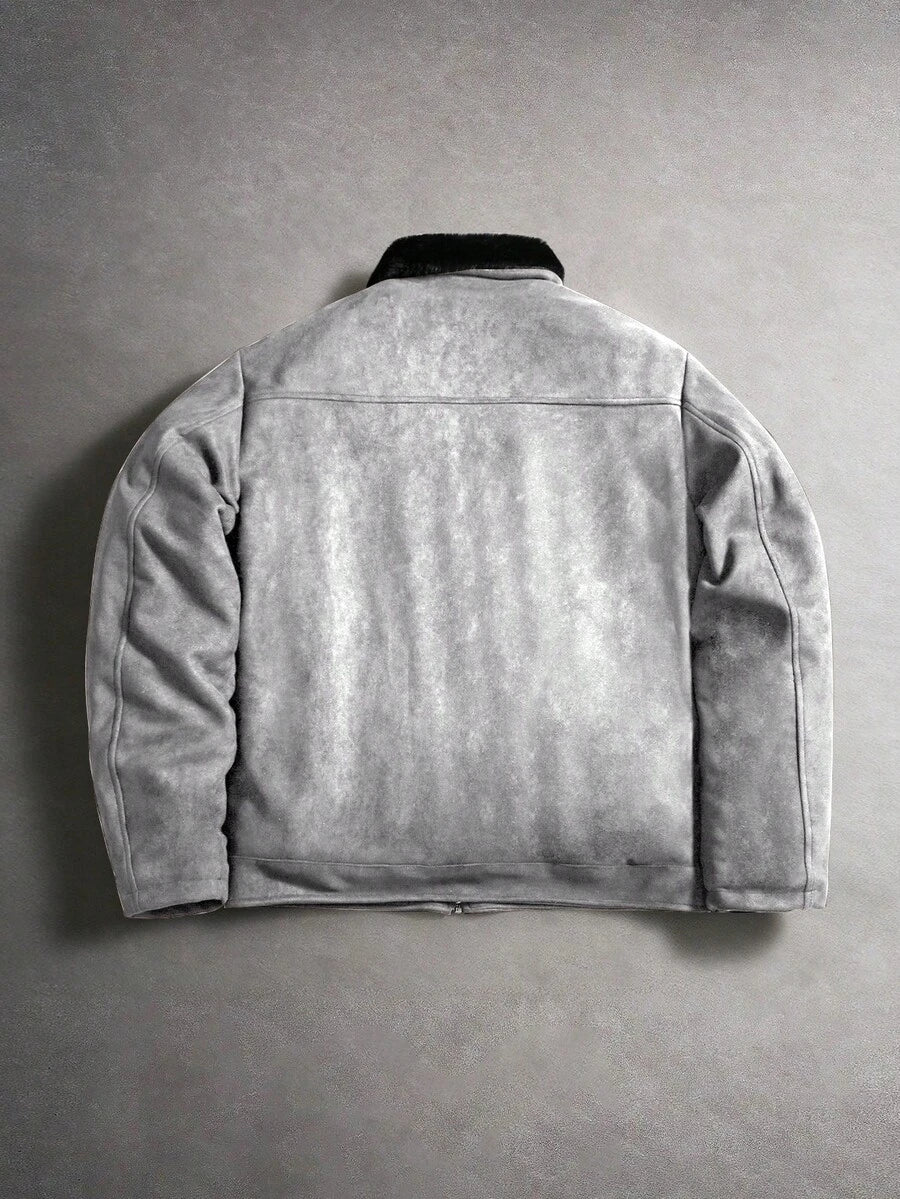 Men's Thermal Lined Turndown Collar Jacket