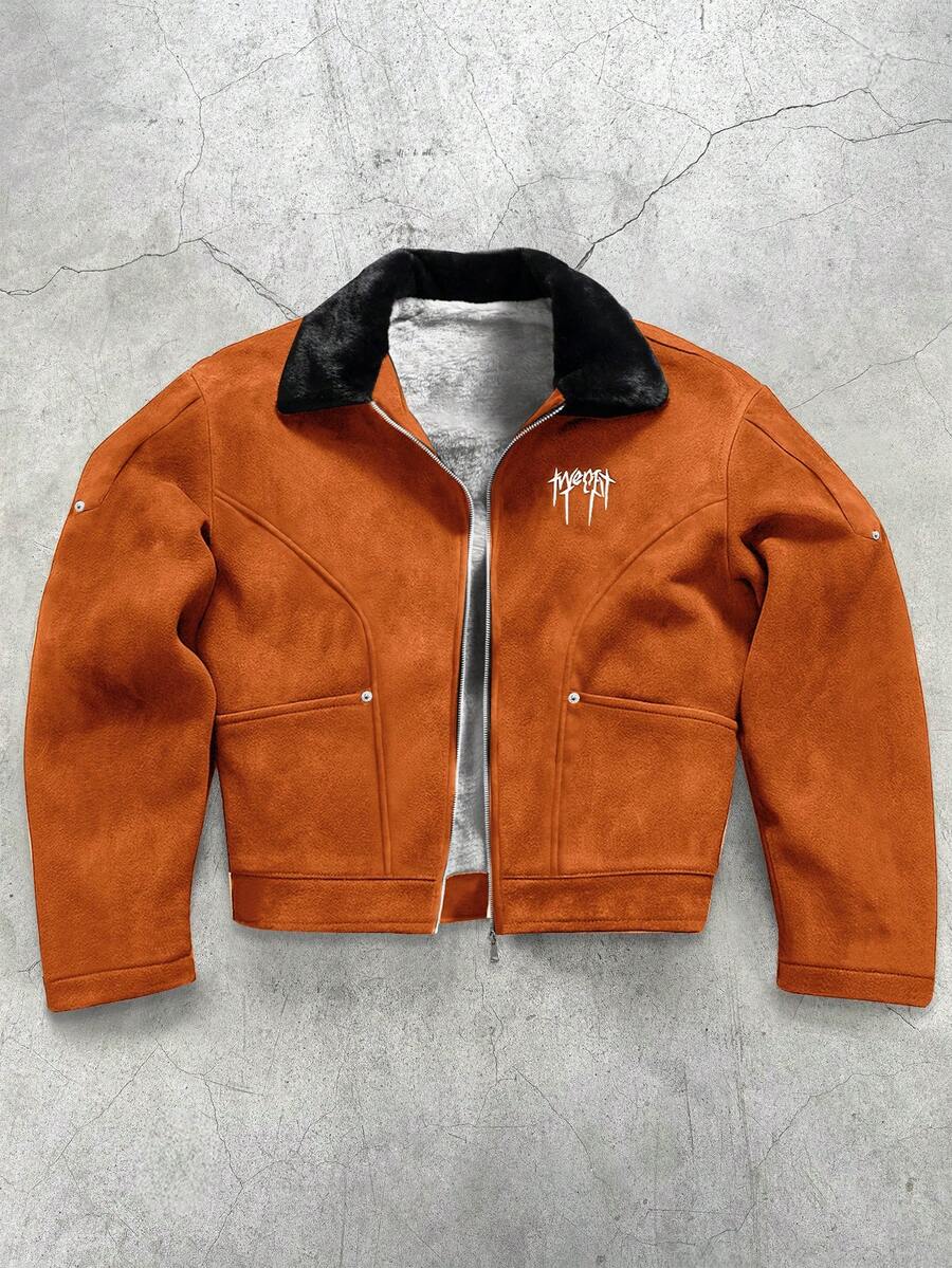 Men's Thermal Lined Turndown Collar Jacket