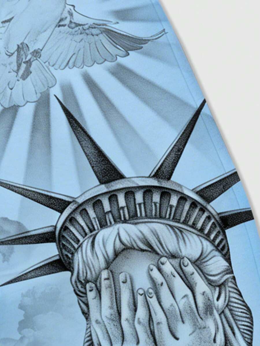 Men's Religious Character Wide-Leg Sweatpants