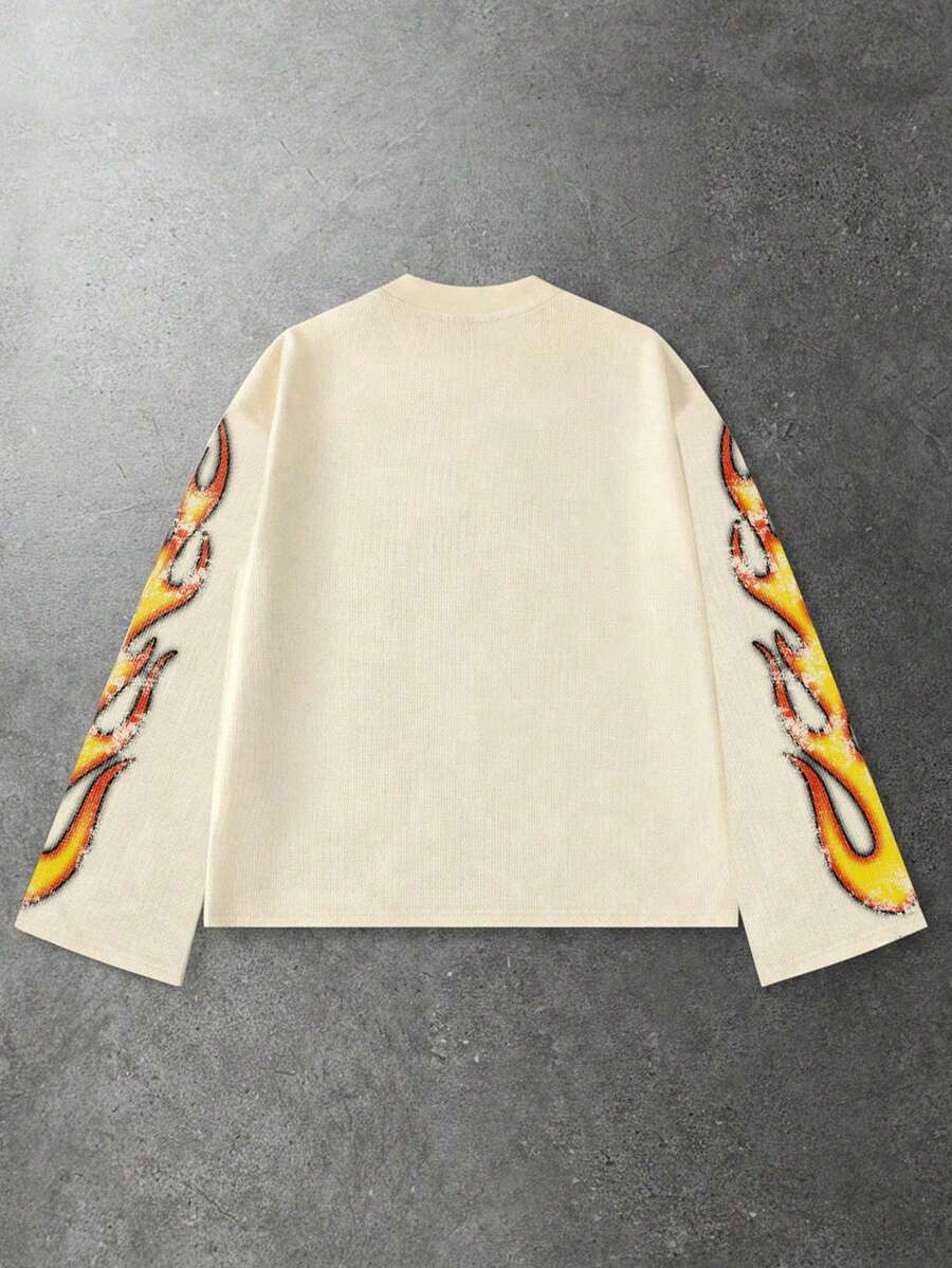 Skeleton Print Long Sleeve T-Shirt