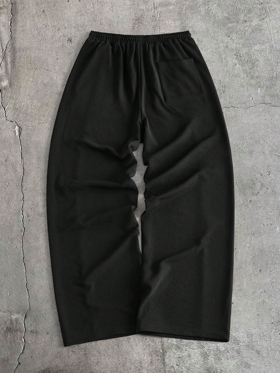 Geometric Print T-Shirt Wide Leg Pants