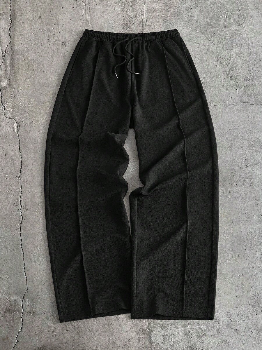 Geometric Print T-Shirt Wide Leg Pants