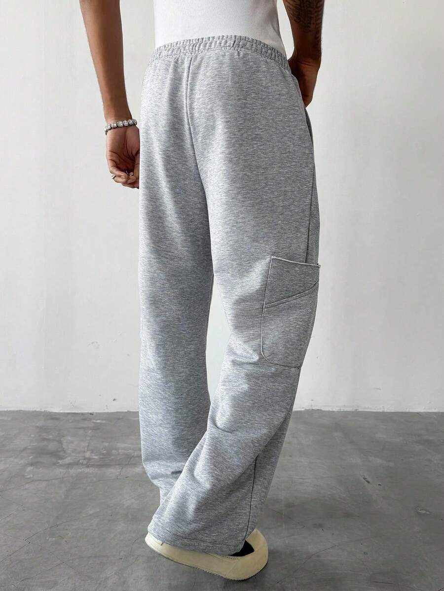 Men's Elastic Waist Strap-Divider Casual Sweatpants