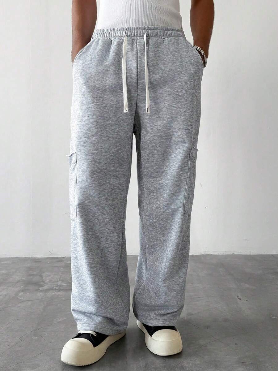Men's Elastic Waist Strap-Divider Casual Sweatpants