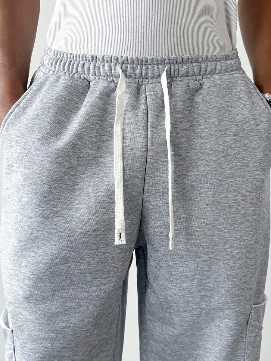 Men's Elastic Waist Strap-Divider Casual Sweatpants