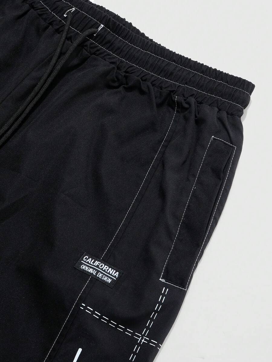 Men's 2-Piece Zip Collar Shirt & Slit-Hem Pants Set