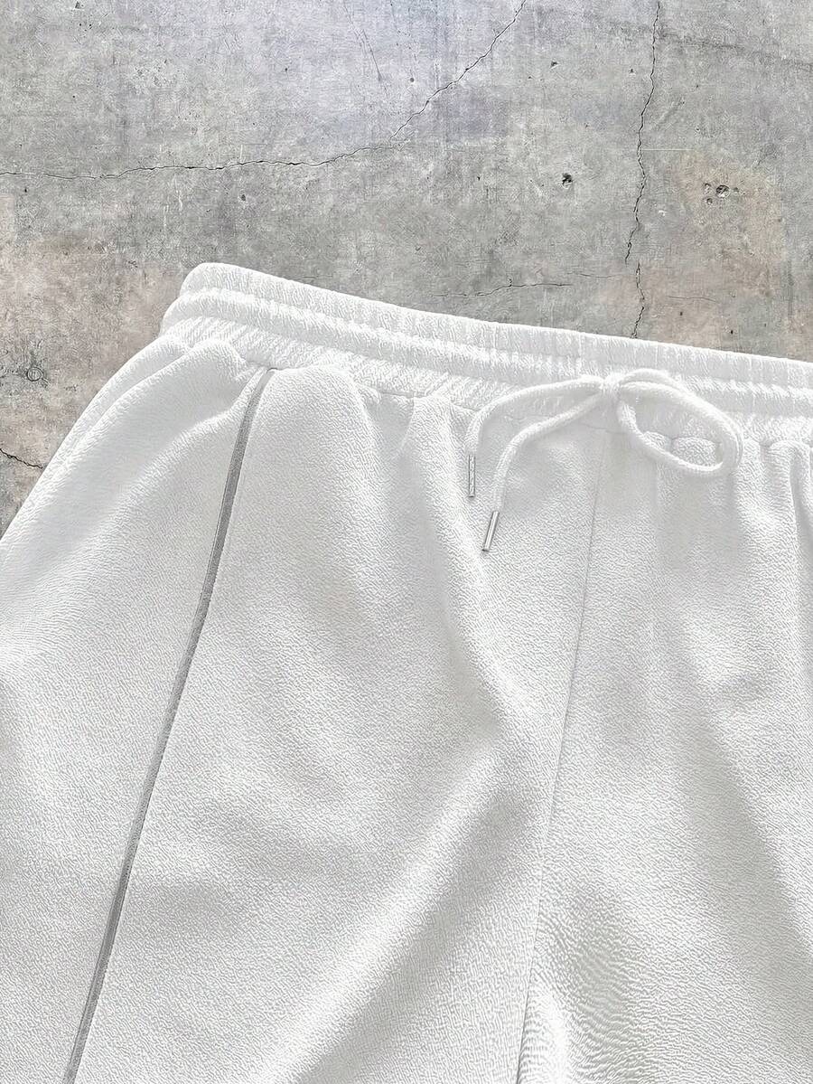 Geometric Print T-Shirt Wide Leg Pants