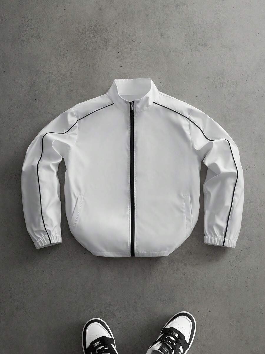 Men's Street Fashion Zip-Up Jacket