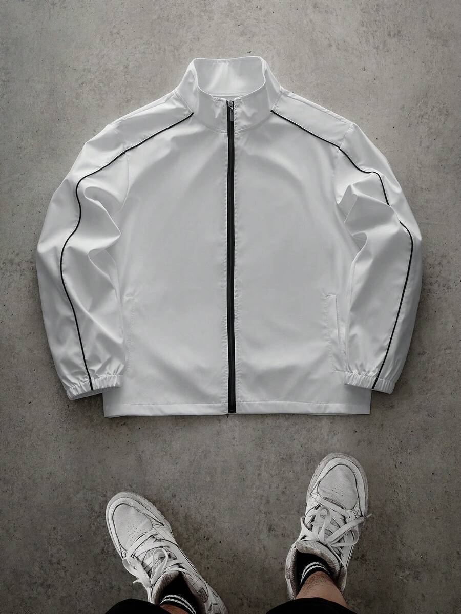 Men's Street Fashion Zip-Up Jacket