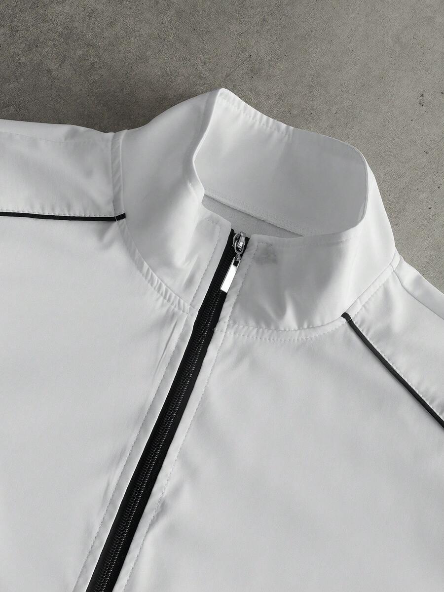 Men's Street Fashion Zip-Up Jacket