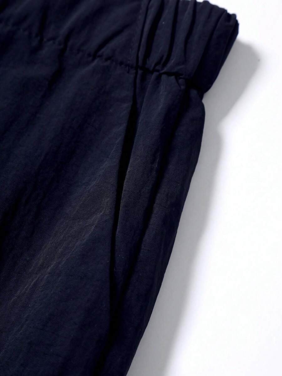 Men's Two-Tone Zip Front Hoodie & Drawstring Pants Casual Tracksuit Set