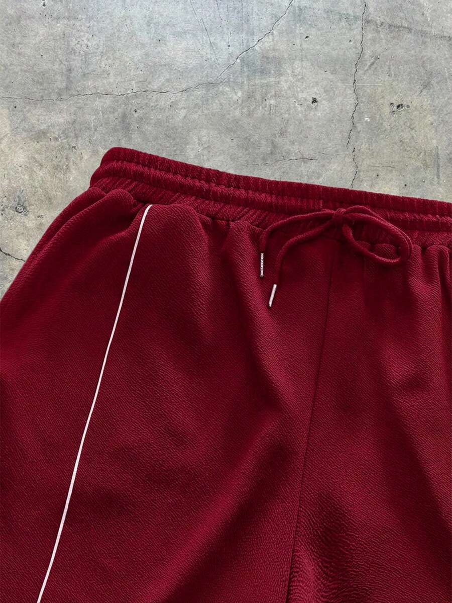 Geometric Print T-Shirt Wide Leg Pants