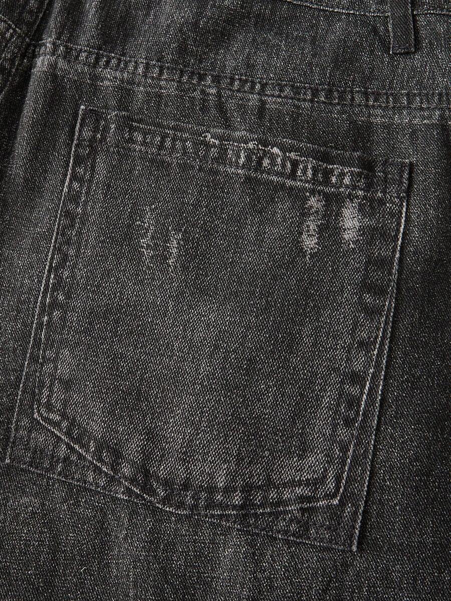 Floral Patchwork Curved Blade Jeans