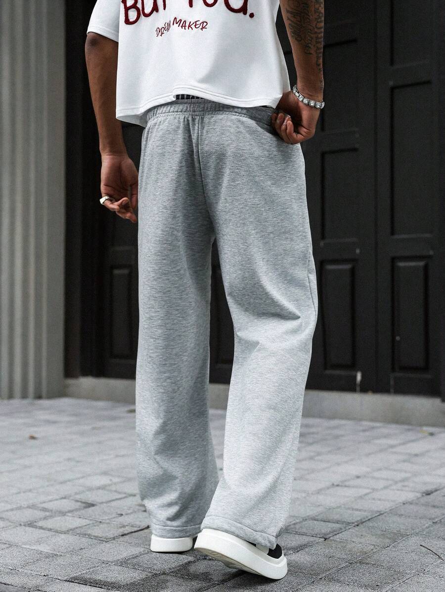 Men's Elastic Waist Strap-Divider Casual Sweatpants