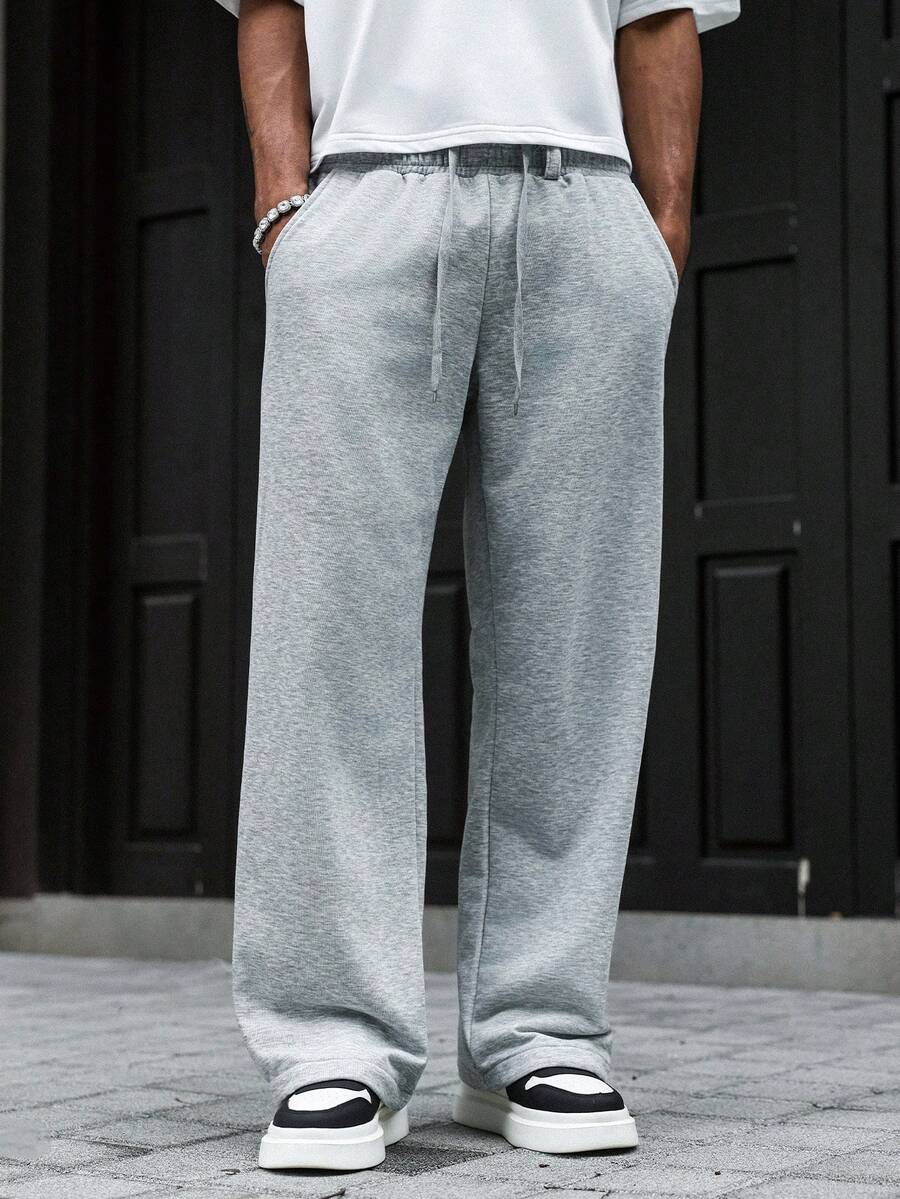 Men's Elastic Waist Strap-Divider Casual Sweatpants