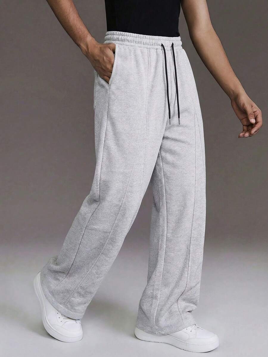 Men's Elastic Waist Strap-Divider Casual Sweatpants