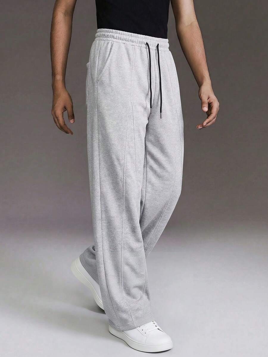Men's Elastic Waist Strap-Divider Casual Sweatpants