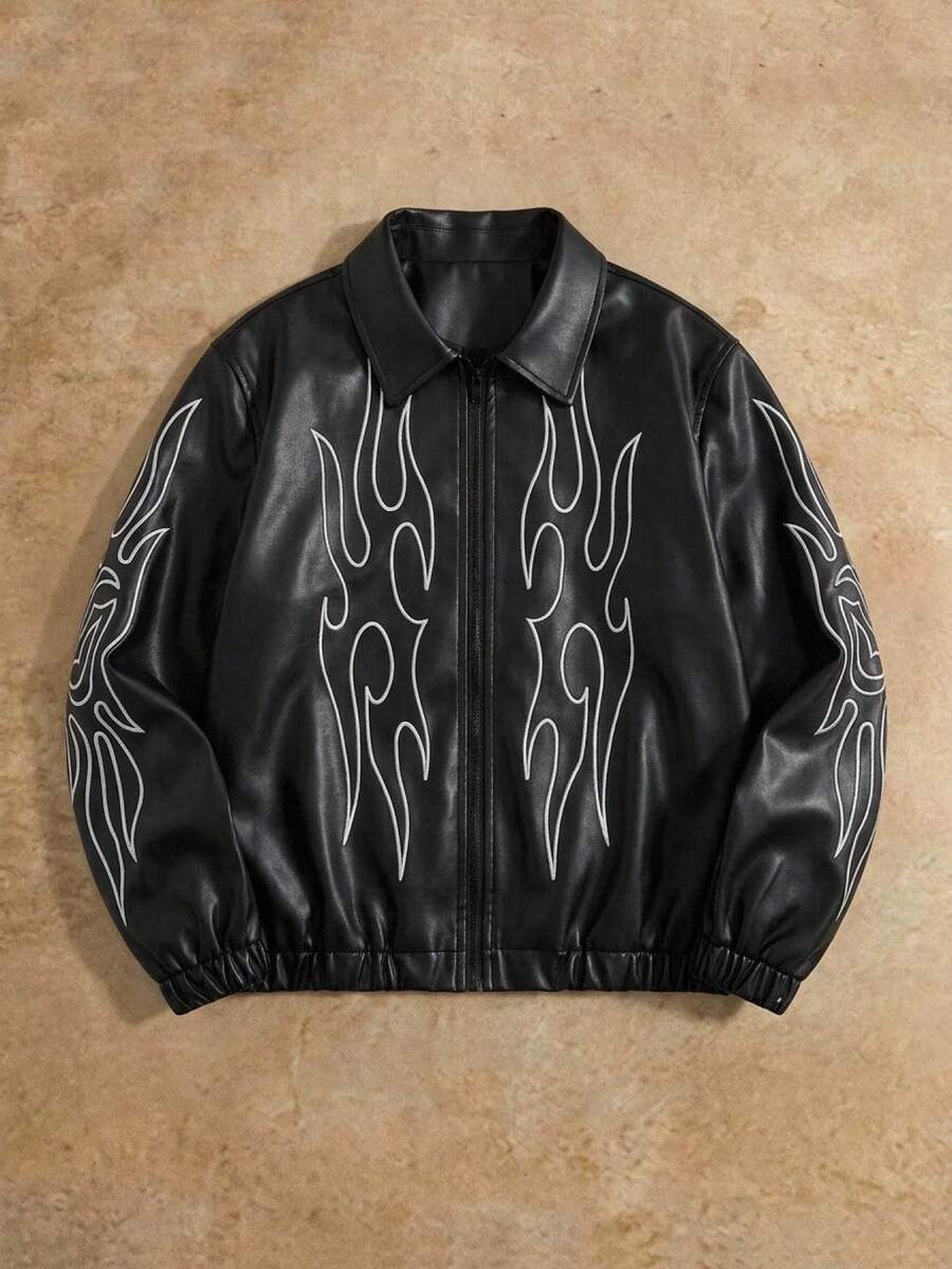 Men Woven Zip Up Jacket