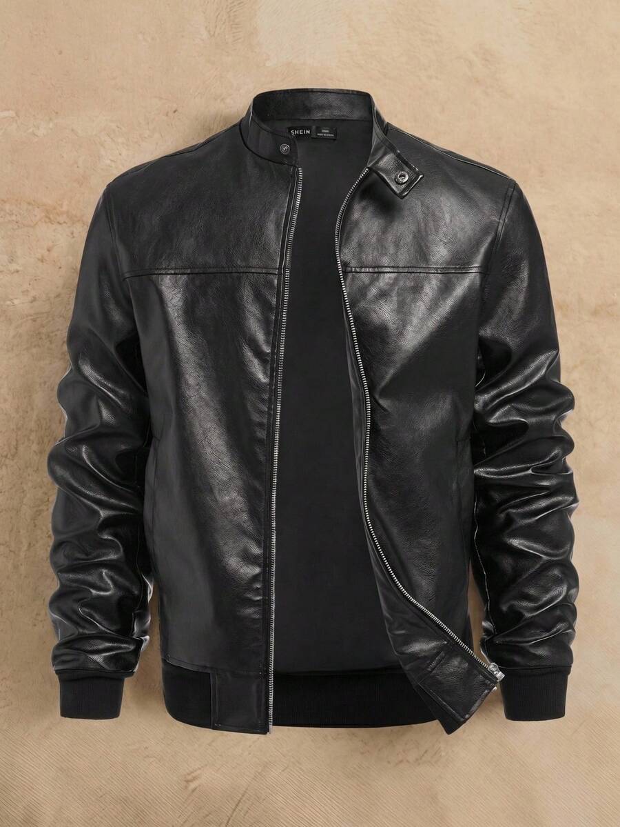 Men Woven Zip Up Jacket