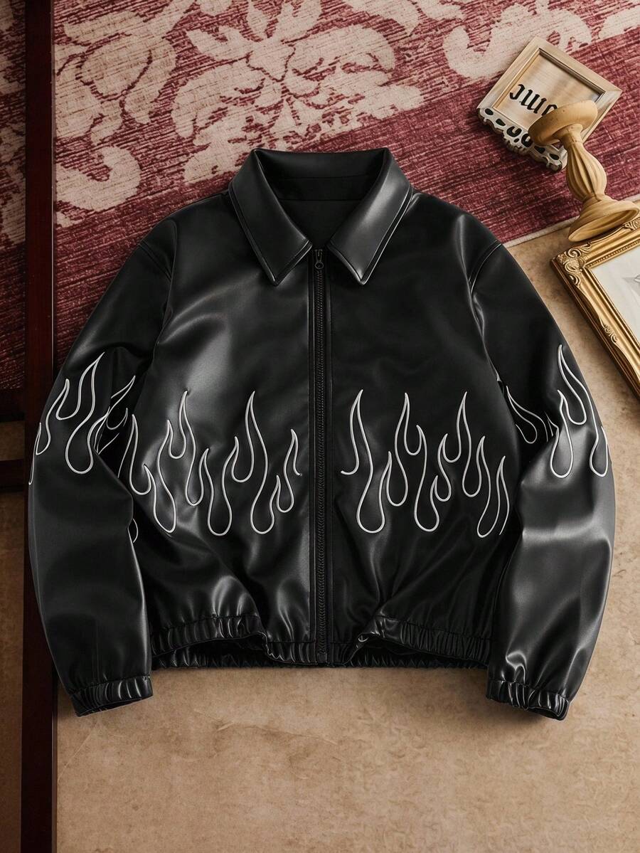 Men Woven Zip Up Jacket