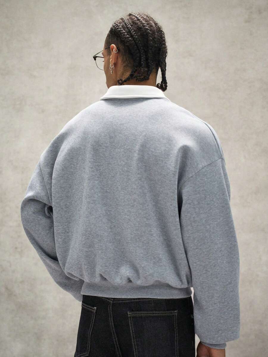 Men's Polo Collar Sweatshirt