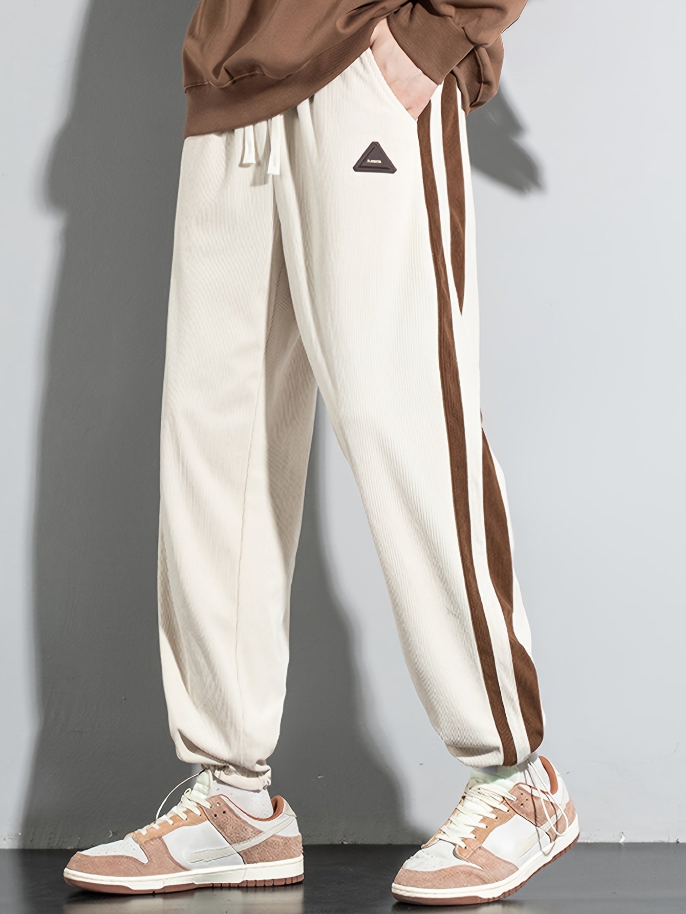 Corduroy-Textured Joggers
