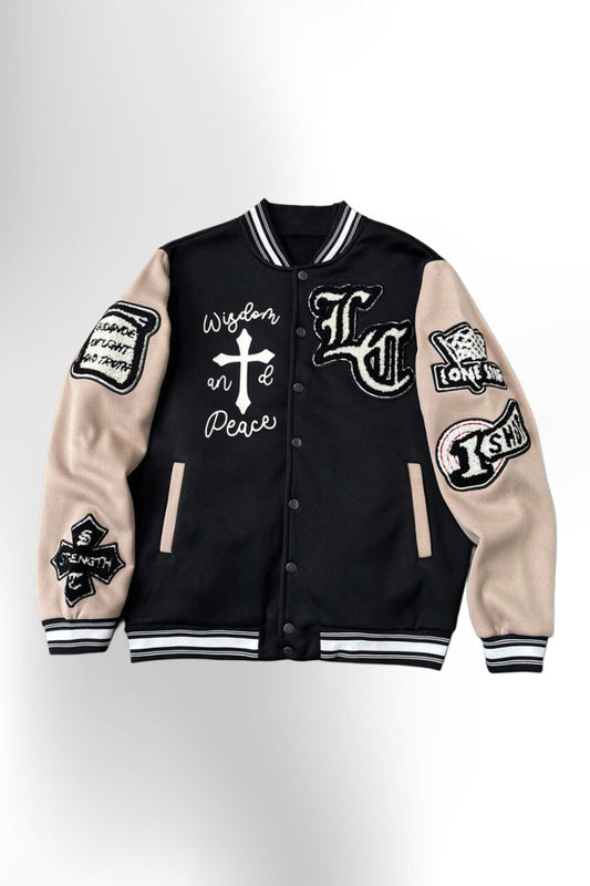 Men's Patchwork Baseball Jacket