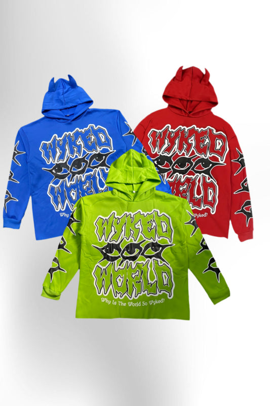 Y2K Gothic Print Hoodie