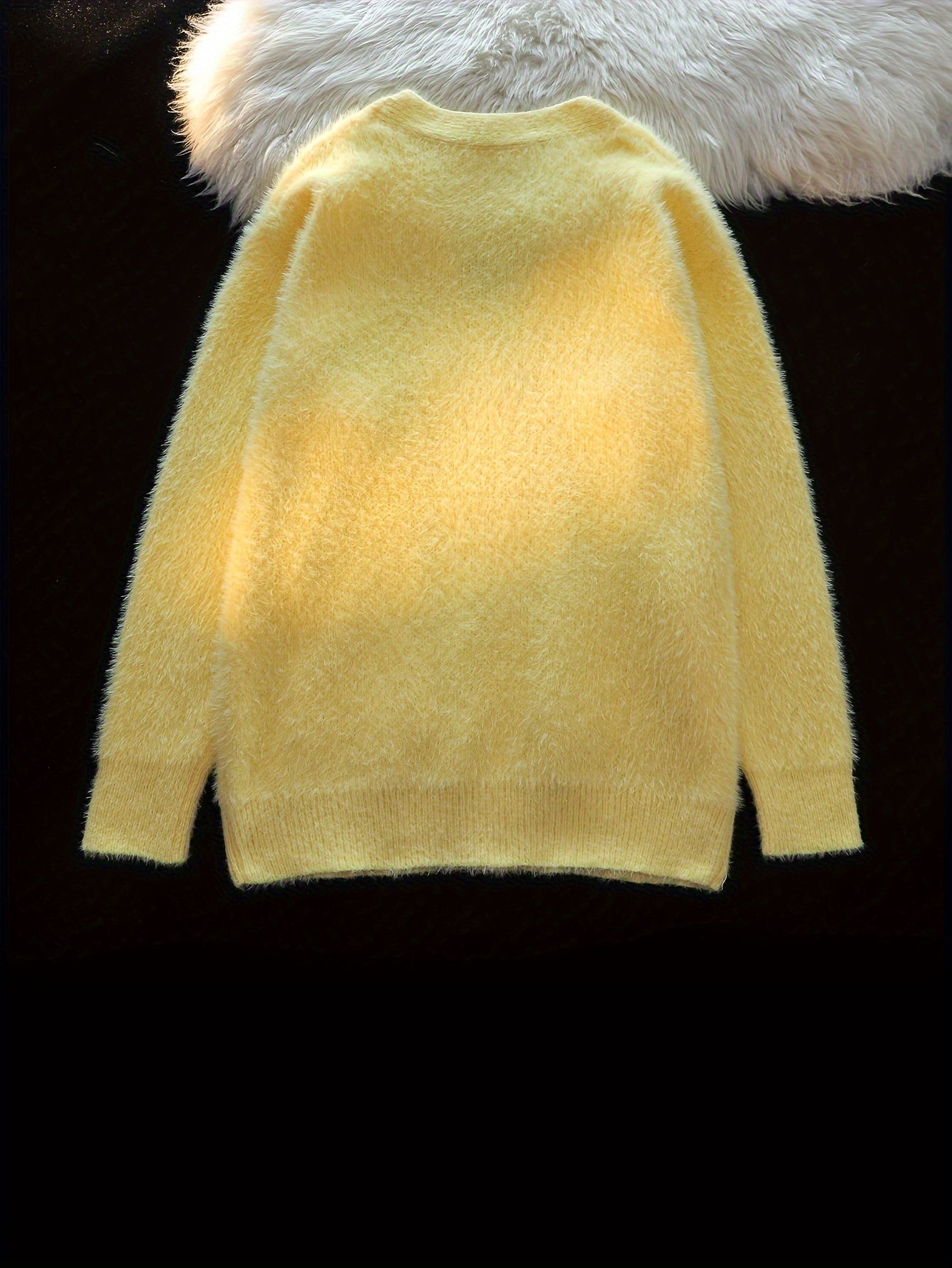 Retro Multi-color Soft Knitted V-neck Cardigan