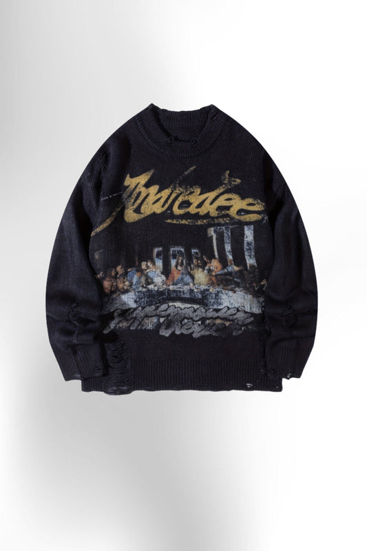Graphic Pullover Sweater