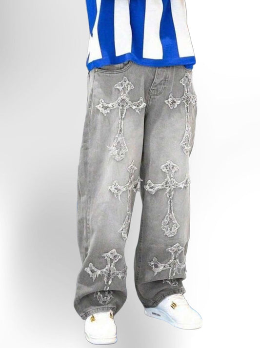 Men's Loose Straight-Leg Casual Jeans