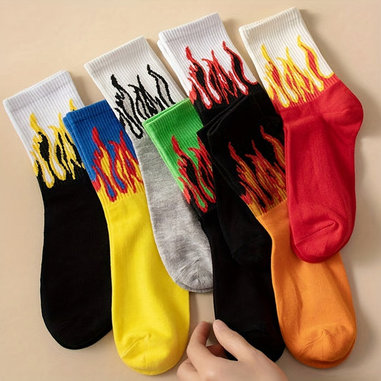 7 Pairs Mid-Calf Socks