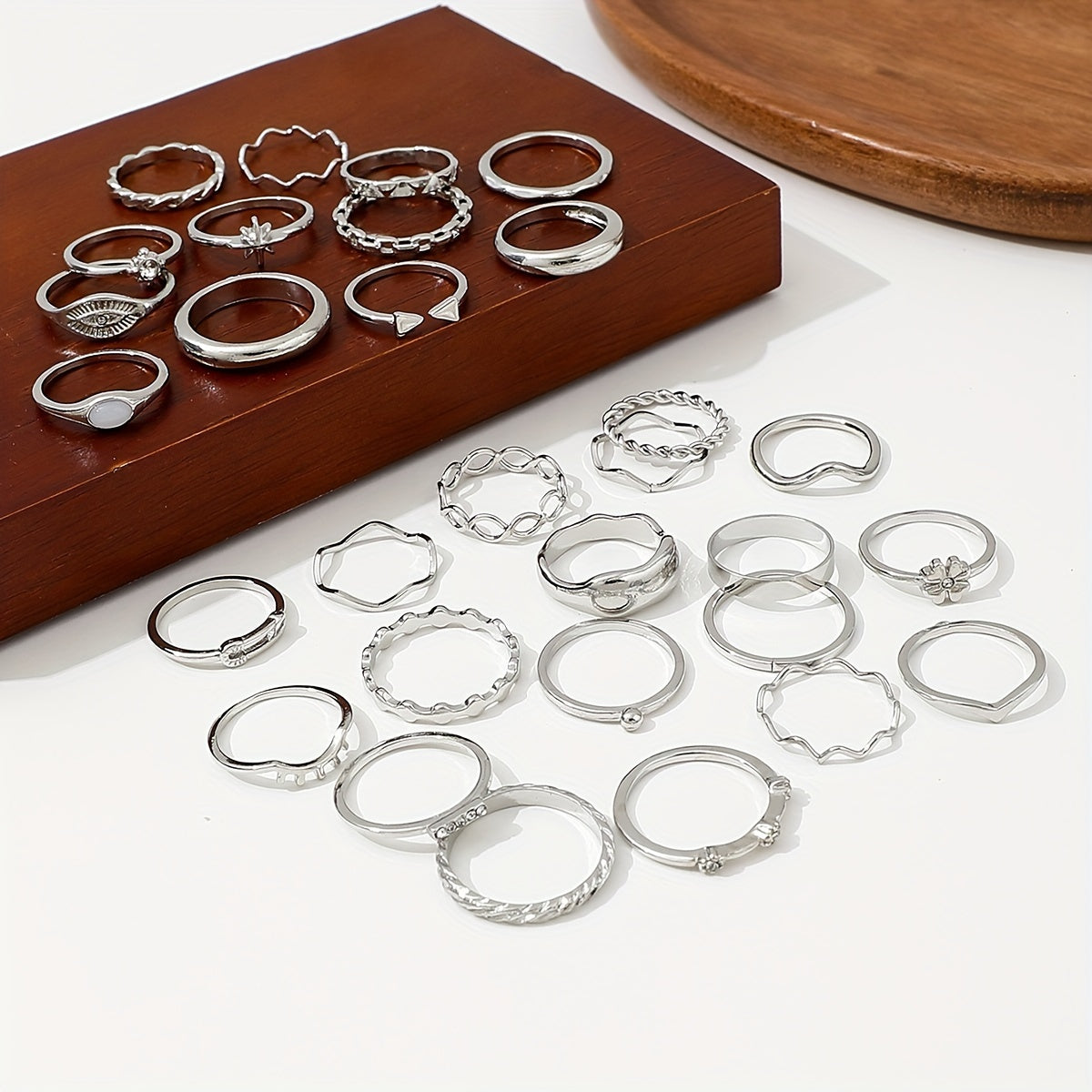 30pcs Alloy Iron Ring Set