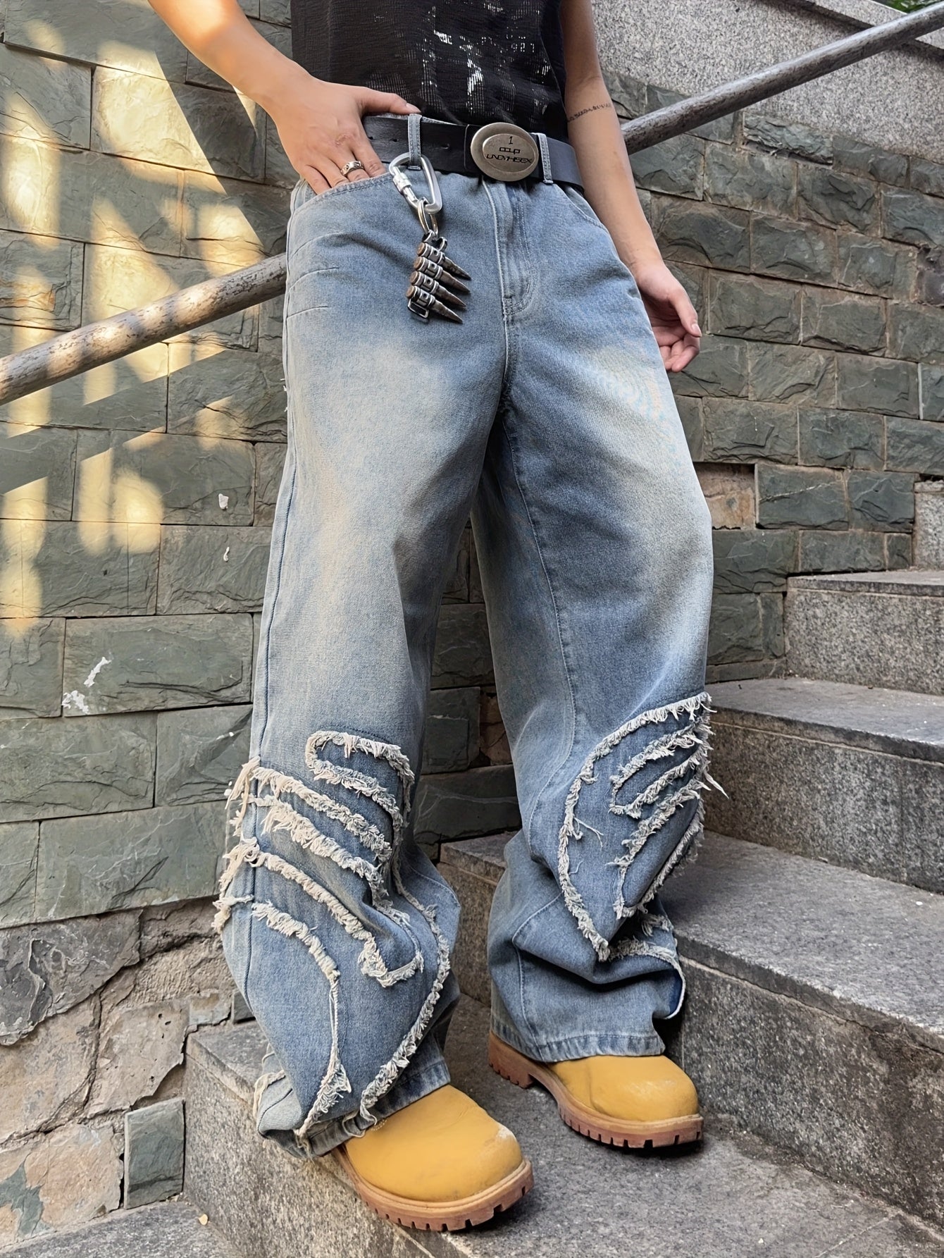 Men's Vintage High-Waist Loose Fit Jeans