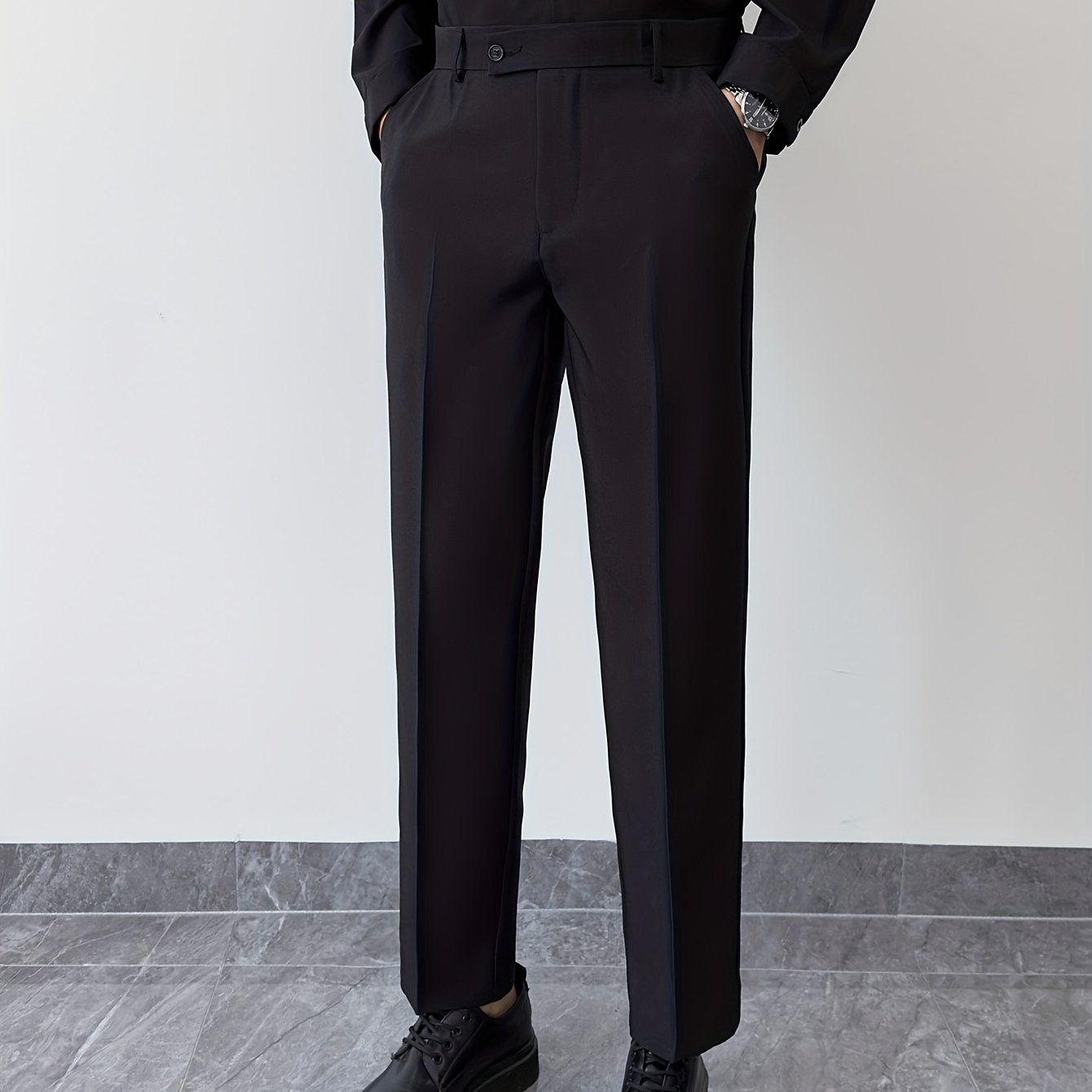 Men's Cropped Casual Formal Pants
