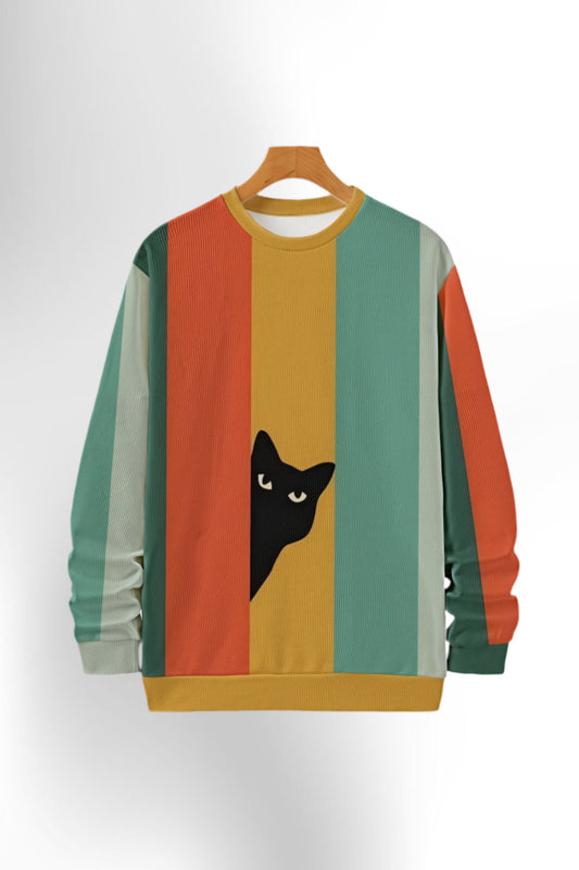 Men'S Plus Size Casual Pullover Sweatshirt