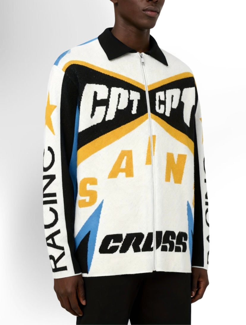 Men'S Street Racing Cardigan