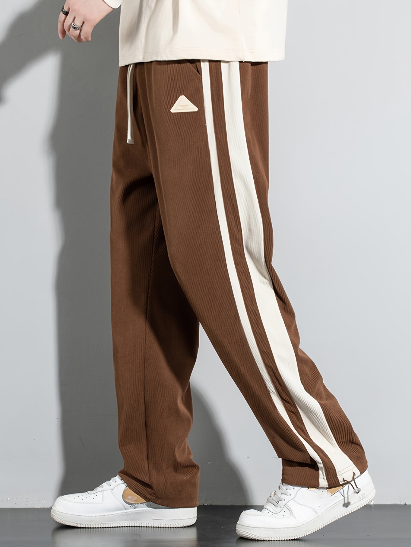 Corduroy-Textured Joggers