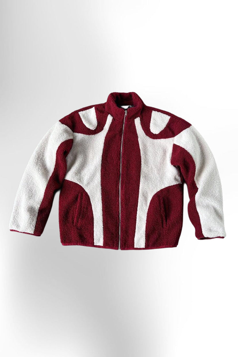 Fleece Patchwork Men's Jacket