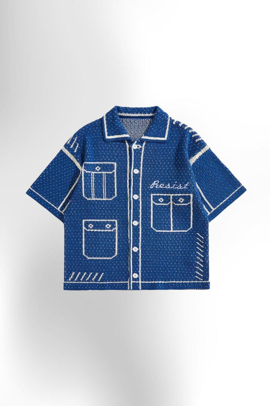 Men's Loose Knitted Shirt