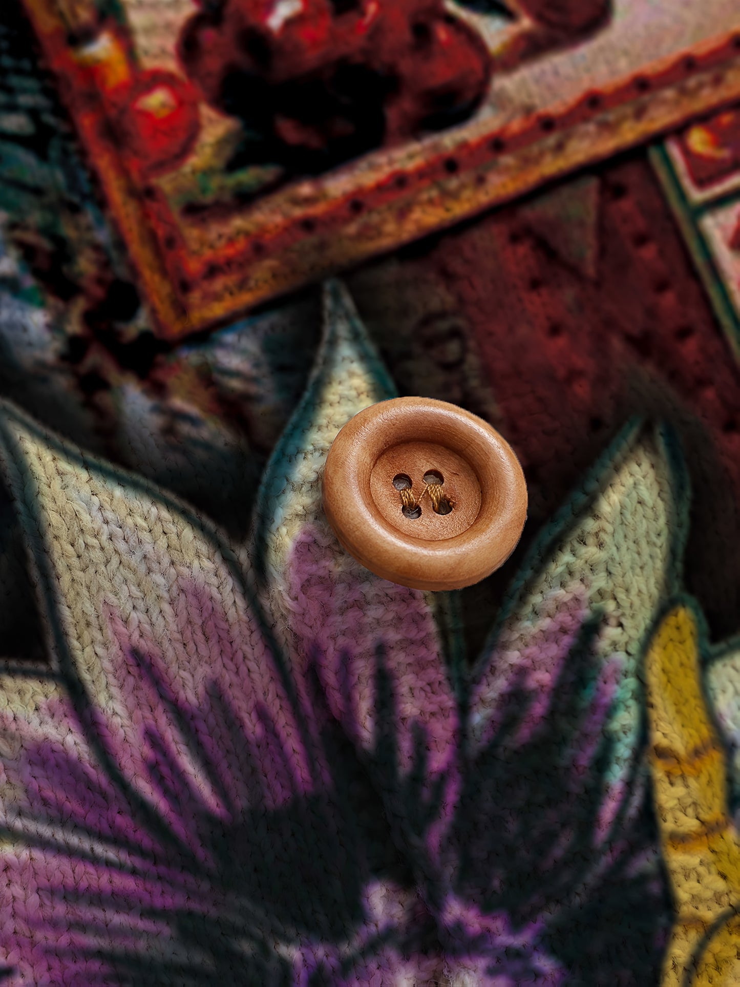 Men's Printed Sweater Cardigan