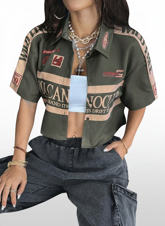 Women's Vintage Cropped Shirt