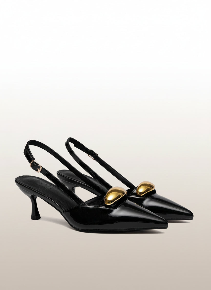 Women's Burgundy Bow High Heel Pumps