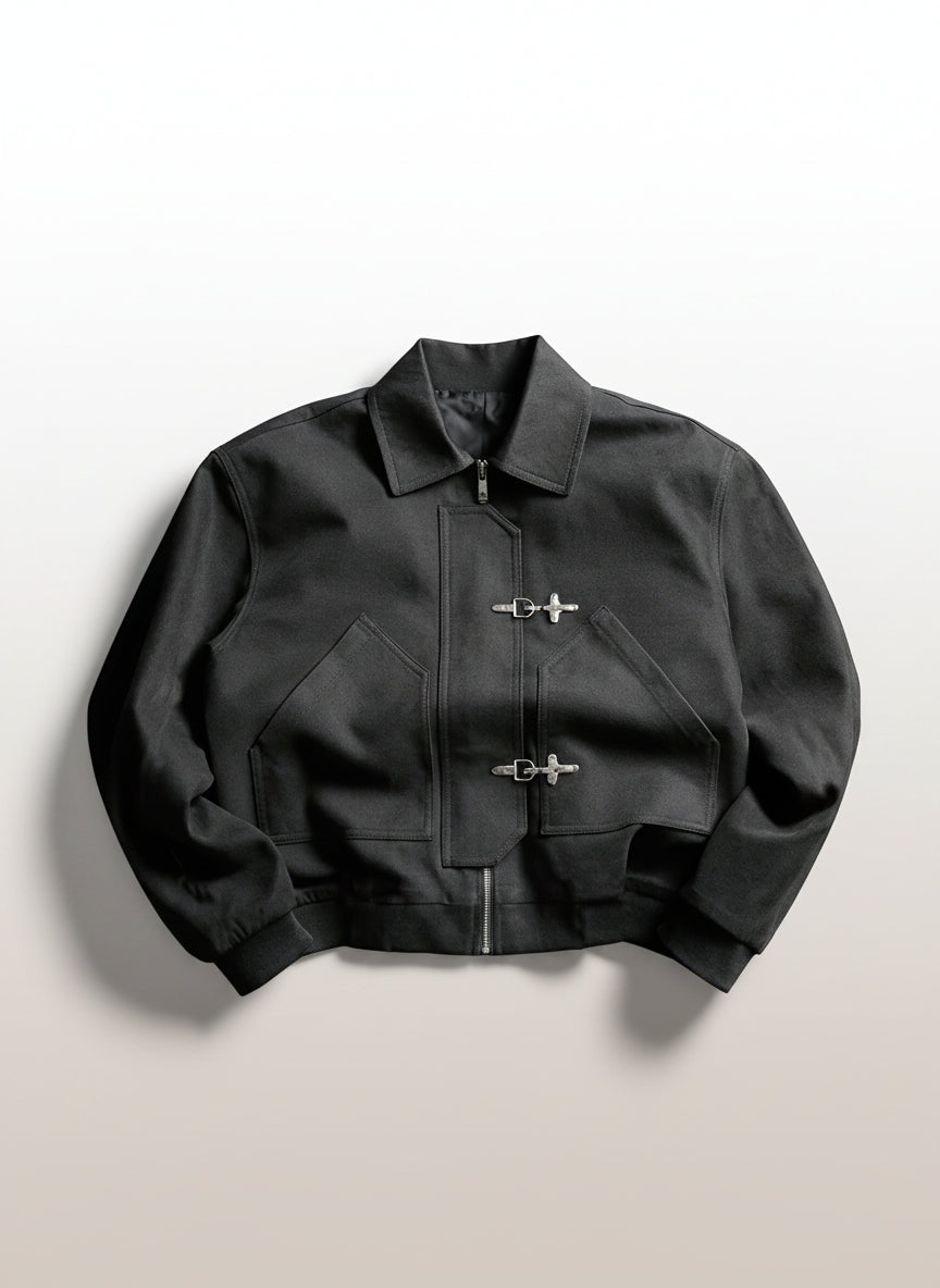 Men's Mature Casual Jacket With Large Pockets